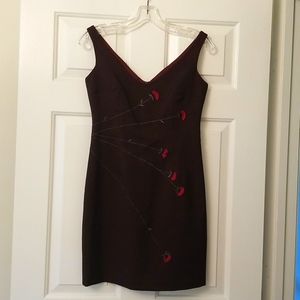 Laundry Dress, Dark Maroon, Petite size 4